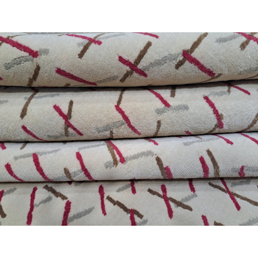 High-Quality Hand-Knotted Nepalese Rug. 100% Natural Wool. Custom Size Handmade Carpet