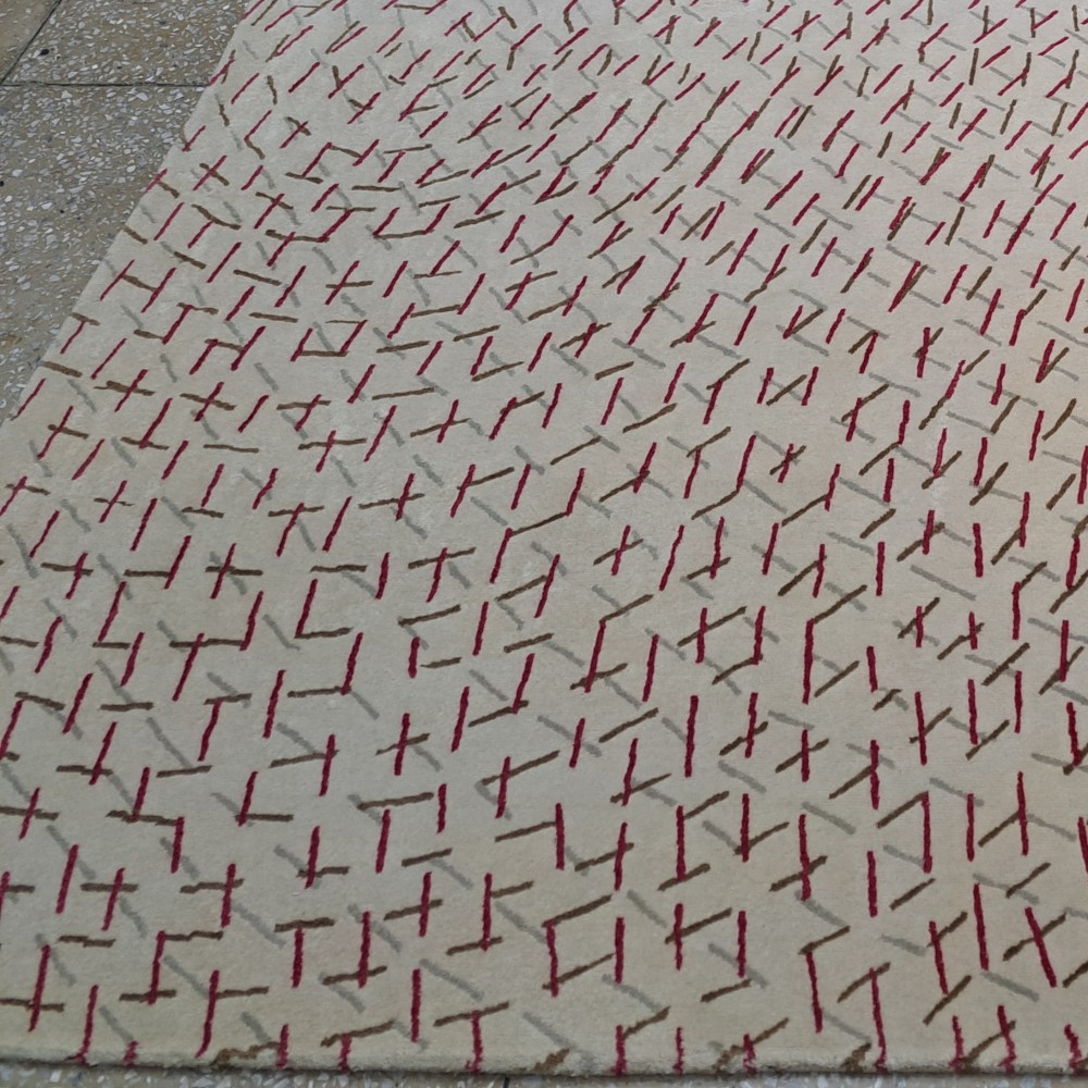 High-Quality Hand-Knotted Nepalese Rug. 100% Natural Wool. Custom Size Handmade Carpet