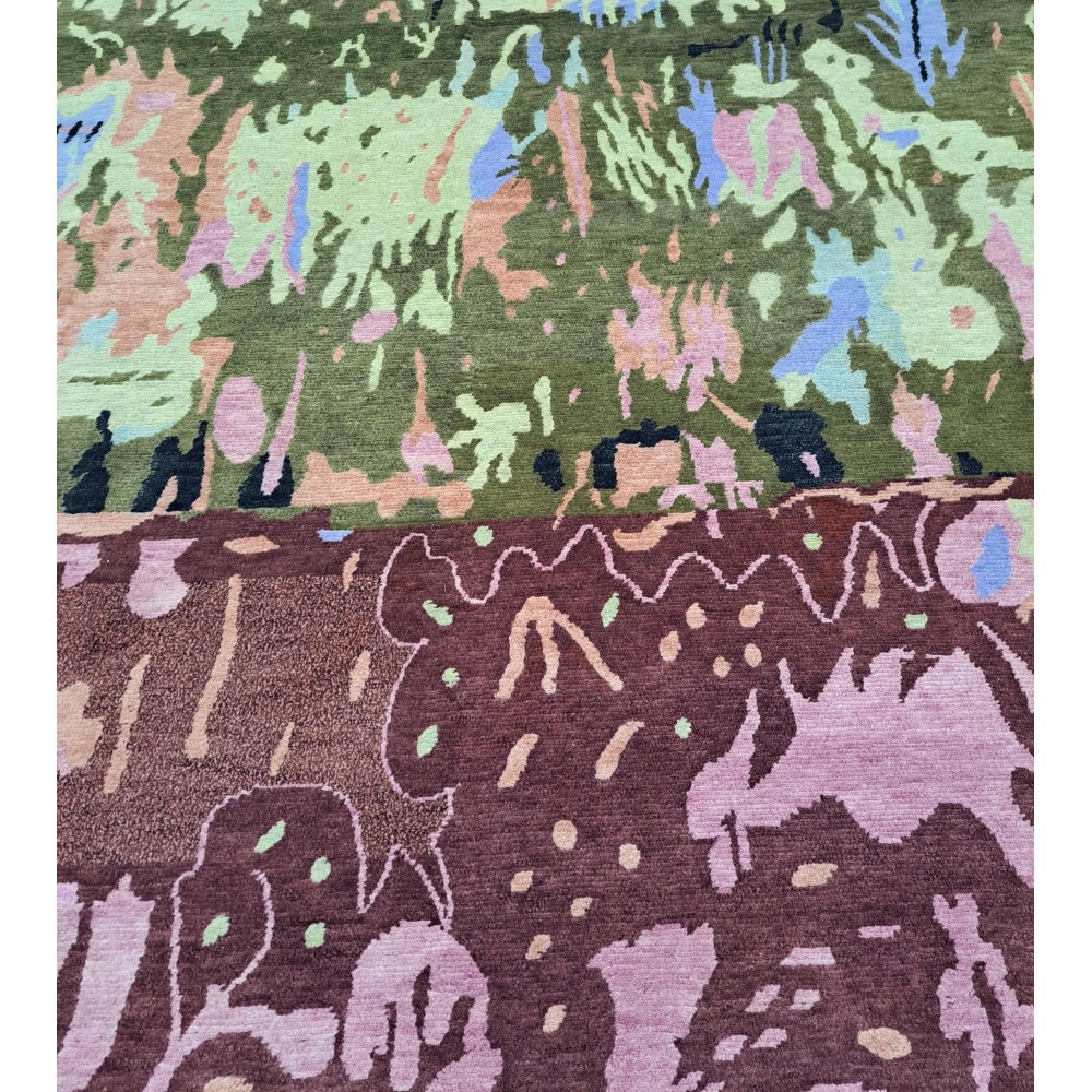 Hand-Knotted Nepalese Rug. 100% Wool & Silk Touch. Brand New Carpet. Custom Options Available Hand-Knotted Nepalese Rug. 100% Wool & Silk Touch. Brand New Carpet. Custom Options Available