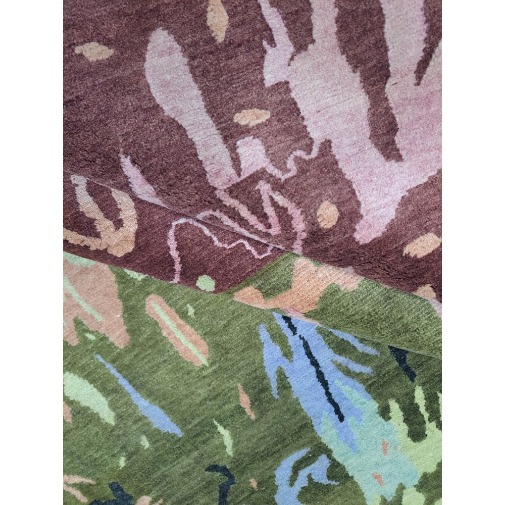 Hand-Knotted Nepalese Rug. 100% Wool & Silk Touch. Brand New Carpet. Custom Options Available Hand-Knotted Nepalese Rug. 100% Wool & Silk Touch. Brand New Carpet. Custom Options Available