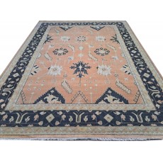 New Hand-knotted Oushak Style Rug. 100% Wool Handmade Carpet. Custom Options Available
