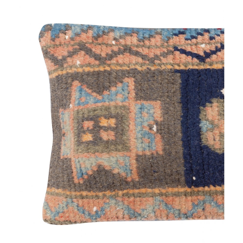 Traditional Turkish Rug Pillow. Handknotted Wool Rug Cushion Cover. Vintage Toss Pillow. Lumbar Pillow Cover Traditional Turkish Rug Pillow. Handknotted Wool Rug Cushion Cover. Vintage Toss Pillow. Lumbar Pillow Cover
