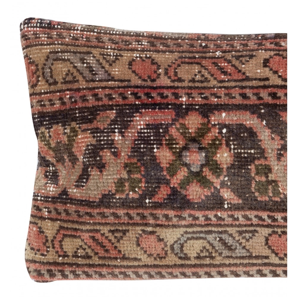 Vintage Handmade Wool Rug Cushion Cover. Rug Pillow. Turkish Lumbar Pillow Cover Vintage Handmade Wool Rug Cushion Cover. Rug Pillow. Turkish Lumbar Pillow Cover