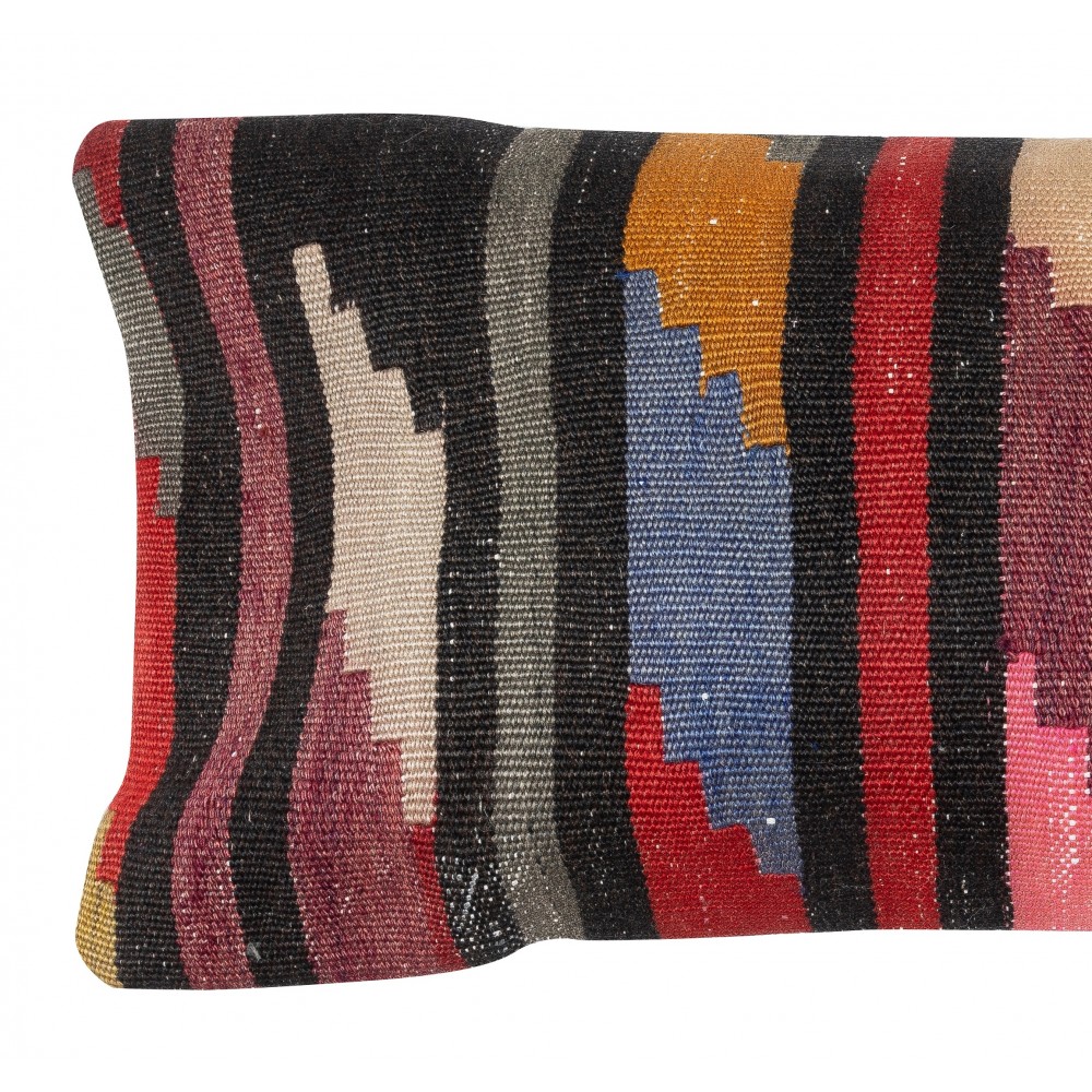 Hand-Woven Kilim Cushion Cover. Vintage Lumbar Pillow Cover. Rustic Accent Pillow. Turkish Throw Pillow Cover Hand-Woven Kilim Cushion Cover. Vintage Lumbar Pillow Cover. Rustic Accent Pillow. Turkish Throw Pillow Cover