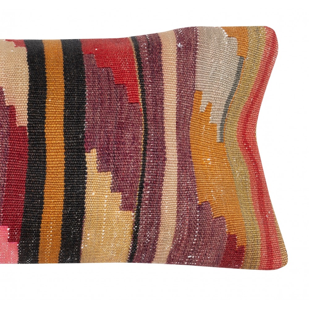 Hand-Woven Kilim Cushion Cover. Vintage Lumbar Pillow Cover. Rustic Accent Pillow. Turkish Throw Pillow Cover Hand-Woven Kilim Cushion Cover. Vintage Lumbar Pillow Cover. Rustic Accent Pillow. Turkish Throw Pillow Cover