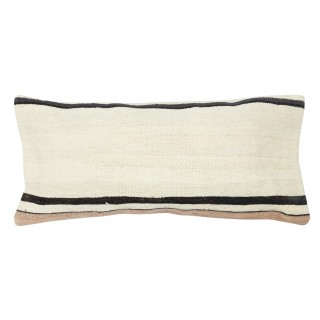 Handwoven Turkish Kilim Cushion Cover. Vintage Accent Pillow. Hemp Throw Pillow. Lumbar Pillow Cover
