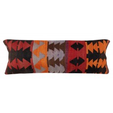 Vintage Kilim Cushion Cover. Hand-Woven Pillowcase. Turkish Lumbar Pillow Cover. Bohemian Throw Pillow Cover