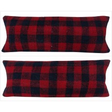 SET OF 2 - Hand-Woven Kilim Cushion Covers. Vintage Throw Pillows. Turkish Accent Pillows. A pair of Lumbar Pillow Covers