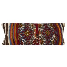 Vintage Kilim Cushion Cover. Hand-Woven Pillowcase. Turkish Accent Pillow. Bohemian Throw Pillow Cover. Lumbar Pillow Cover