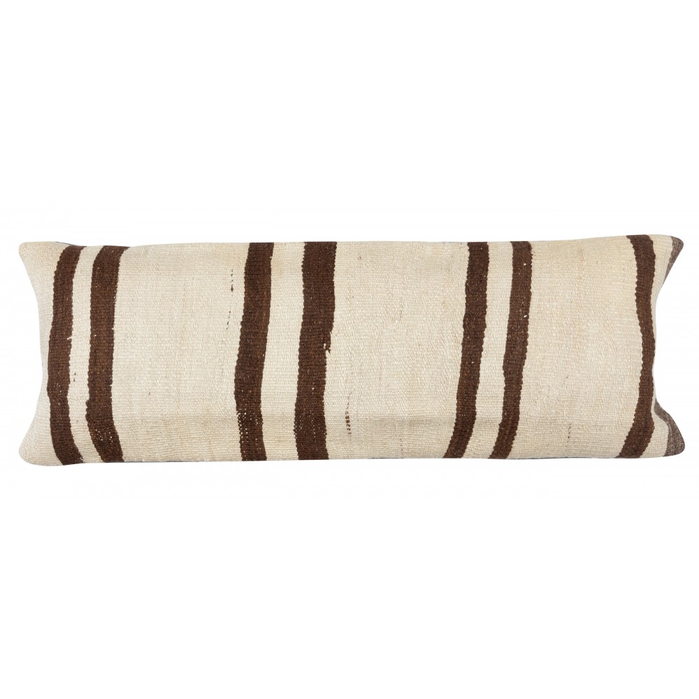 SET OF 2 - Hand-Woven Kilim Cushion Covers. Vintage Hemp Throw Pillows. Turkish Lace Pillows. A pair of Lumbar Pillow Covers