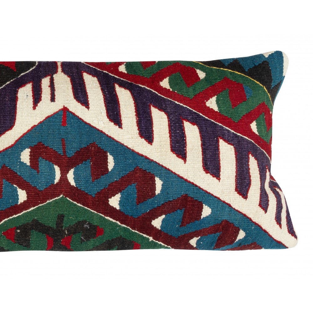 Vintage Cushion Cover. Hand-Woven Kilim Pillowcase. Turkish Accent Pillow. Bohemian Lumbar Pillow Cover Vintage Cushion Cover. Hand-Woven Kilim Pillowcase. Turkish Accent Pillow. Bohemian Lumbar Pillow Cover