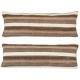 SET OF 2 - Hand-Woven Kilim Lumbar Pillow Covers. Vintage Throw Pillows. Turkish Lace Pillows. A pair of Cushion Covers