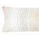 Natural Hemp Cushion Cover. Vintage Kilim Pillowcase. Rustic Accent Pillow. Handwoven Lumbar Pillow Cover