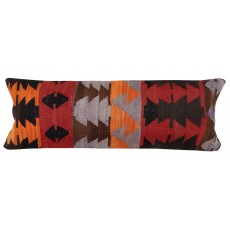 Hand-Woven Kilim Cushion Cover. Vintage Pillowcase. Turkish Lace Pillow. Traditional Accent Pillow. Lumbar Pillow Cover