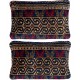 SET OF 2 - Handmade Turkish Wool Rug Throw Pillow Covers. Rustic and Farmhouse Decor. Vintage Toss Pillow Covers. A pair of Cushion Covers SET OF 2 - Handmade Turkish Wool Rug Throw Pillow Covers. Rustic and Farmhouse Decor. Vintage Toss Pillow Covers. A pair of Cushion Covers