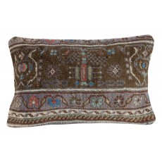 Vintage Toss Pillow Cover. Decorative Handmade Turkish Rug Cushion Cover