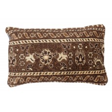 Vintage Turkish Wool Cushion Cover. Handmade Rug Pillow. Rustic Decor Throw Pillow