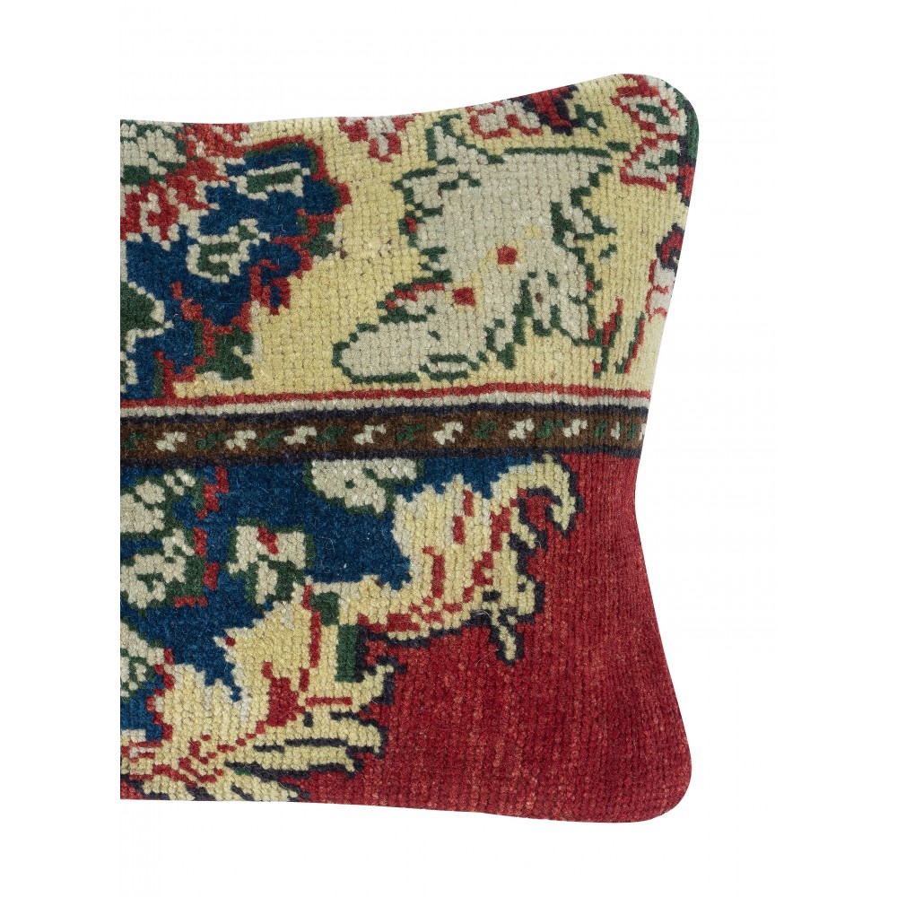 Traditional Turkish Wool Cushion Cover. Handmade Rug Pillow. Vintage Throw Pillow Traditional Turkish Wool Cushion Cover. Handmade Rug Pillow. Vintage Throw Pillow