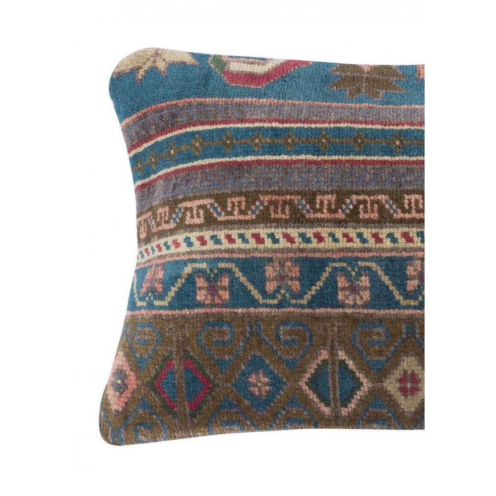 Handmade Turkish Wool Rug Cushion Cover. Bohemian Home Decor. Vintage Toss Pillow Cover Handmade Turkish Wool Rug Cushion Cover. Bohemian Home Decor. Vintage Toss Pillow Cover