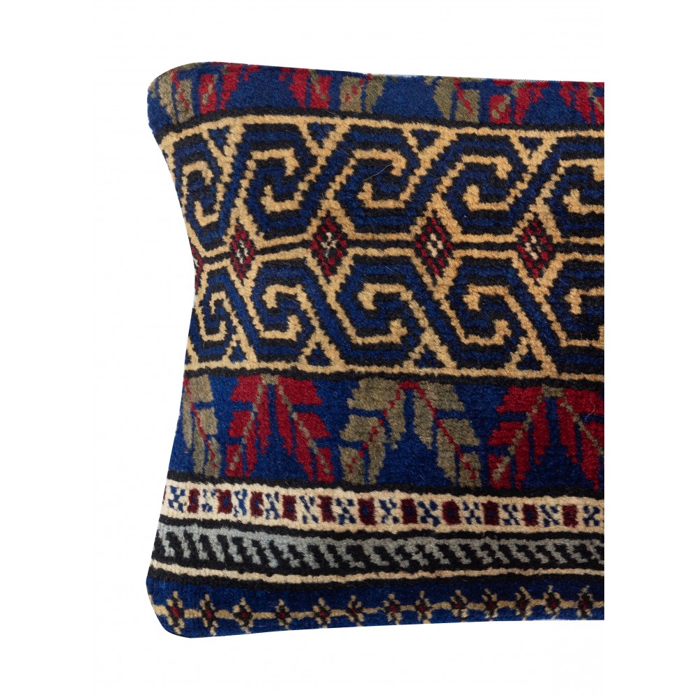 Vintage Wool Cushion Cover. Handknotted Rug Pillow. Ethnic Home Decor. Turkish Throw Pillow
