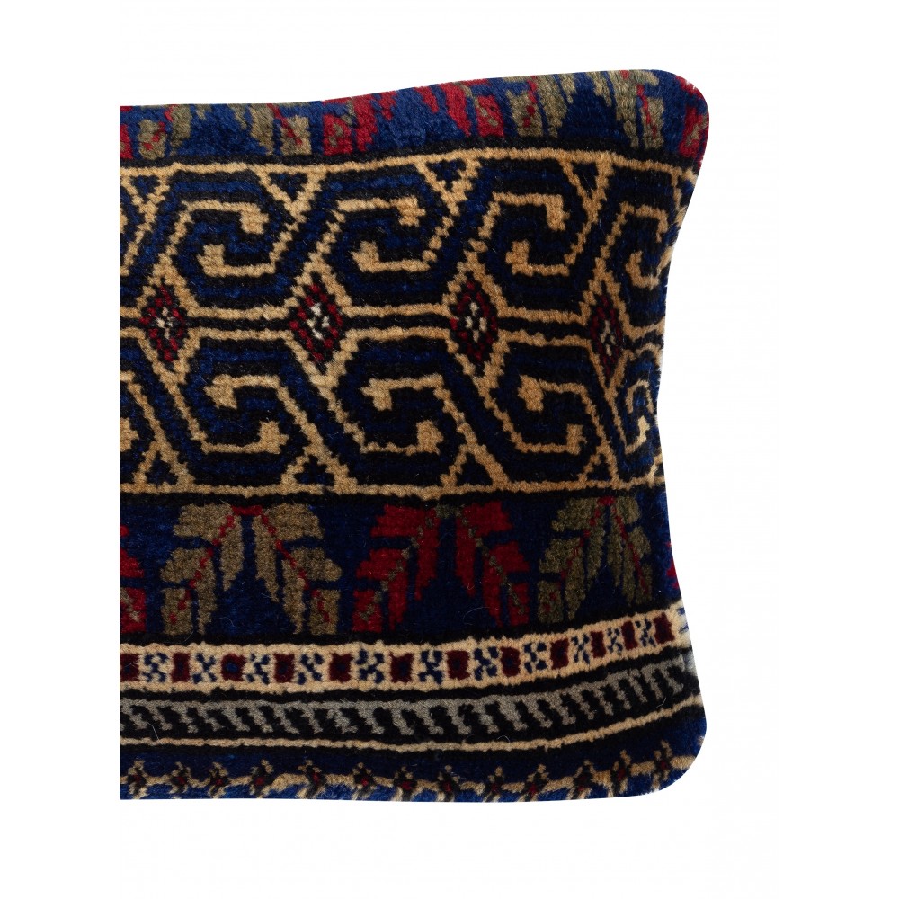 Vintage Wool Cushion Cover. Handknotted Rug Pillow. Ethnic Home Decor. Turkish Throw Pillow