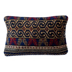 Vintage Wool Cushion Cover. Handknotted Rug Pillow. Ethnic Home Decor. Turkish Throw Pillow
