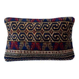 Vintage Wool Cushion Cover. Handknotted Rug Pillow. Ethnic Home Decor. Turkish Throw Pillow