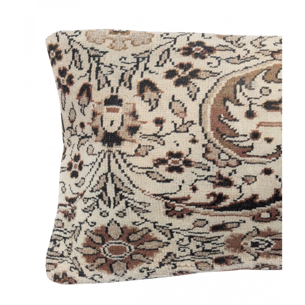 Vintage Rug Pillowcase. Handknotted Wool Rug Cushion Cover. Turkish Toss Pillow. Handmade Lumbar Pillow Cover Vintage Rug Pillowcase. Handknotted Wool Rug Cushion Cover. Turkish Toss Pillow. Handmade Lumbar Pillow Cover