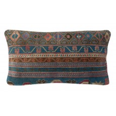 Vintage Handmade Rug Cushion Cover. Turkish Wool Pillowcase. Decorative Throw Pillow Cover