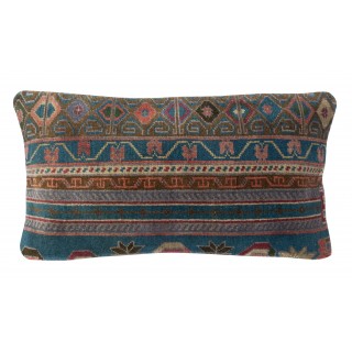 Vintage Handmade Rug Cushion Cover. Turkish Wool Pillowcase. Decorative Throw Pillow Cover