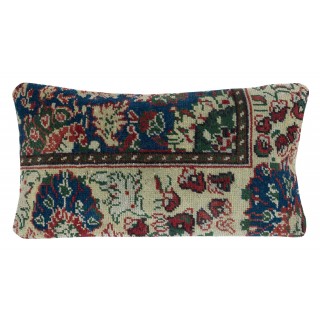 Vintage Handmade Rug Cushion Cover. Turkish Wool Pillowcase. Traditional Throw Pillow Cover