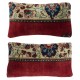 SET OF 2 - Vintage Turkish Wool Cushion Covers. Handmade Rug Pillowcases. Farmhouse Decor Throw Pillow Covers SET OF 2 - Vintage Turkish Wool Cushion Covers. Handmade Rug Pillowcases. Farmhouse Decor Throw Pillow Covers
