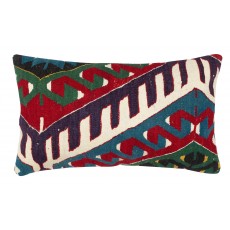 Hand-Woven Kilim Cushion Cover. Vintage Pillowcase. Turkish Lace Pillow. Traditional Accent Pillow