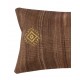 Vintage Kilim Cushion Cover. Hand-Woven Pillowcase. Turkish Accent Pillow. Bohemian Throw Pillow Cover