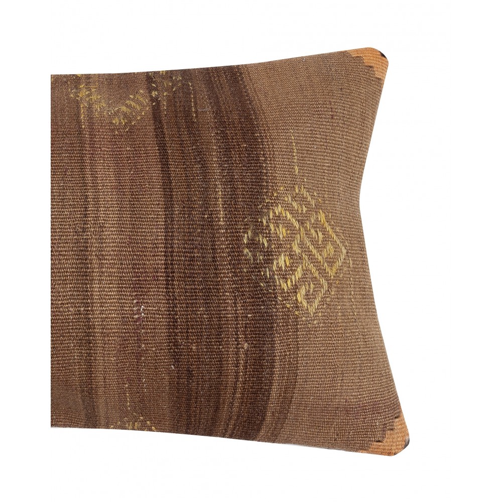 Vintage Kilim Cushion Cover. Hand-Woven Pillowcase. Turkish Accent Pillow. Bohemian Throw Pillow Cover