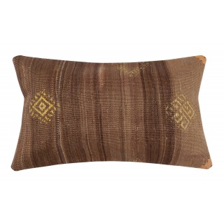 Vintage Kilim Cushion Cover. Hand-Woven Pillowcase. Turkish Accent Pillow. Bohemian Throw Pillow Cover