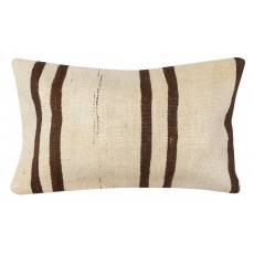 Vintage Kilim Cushion Cover. Hand-Woven Pillowcase. Turkish Accent Pillow. Hemp Throw Pillow Cover
