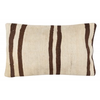 Vintage Kilim Cushion Cover. Hand-Woven Pillowcase. Turkish Accent Pillow. Hemp Throw Pillow Cover