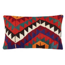 Hand-Woven Kilim Cushion Cover. Vintage Pillowcase. Rustic Accent Pillow. Turkish Throw Pillow Cover