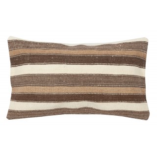 Handwoven Turkish Kilim Cushion Cover. Vintage Accent Pillow. Rustic Throw Pillow