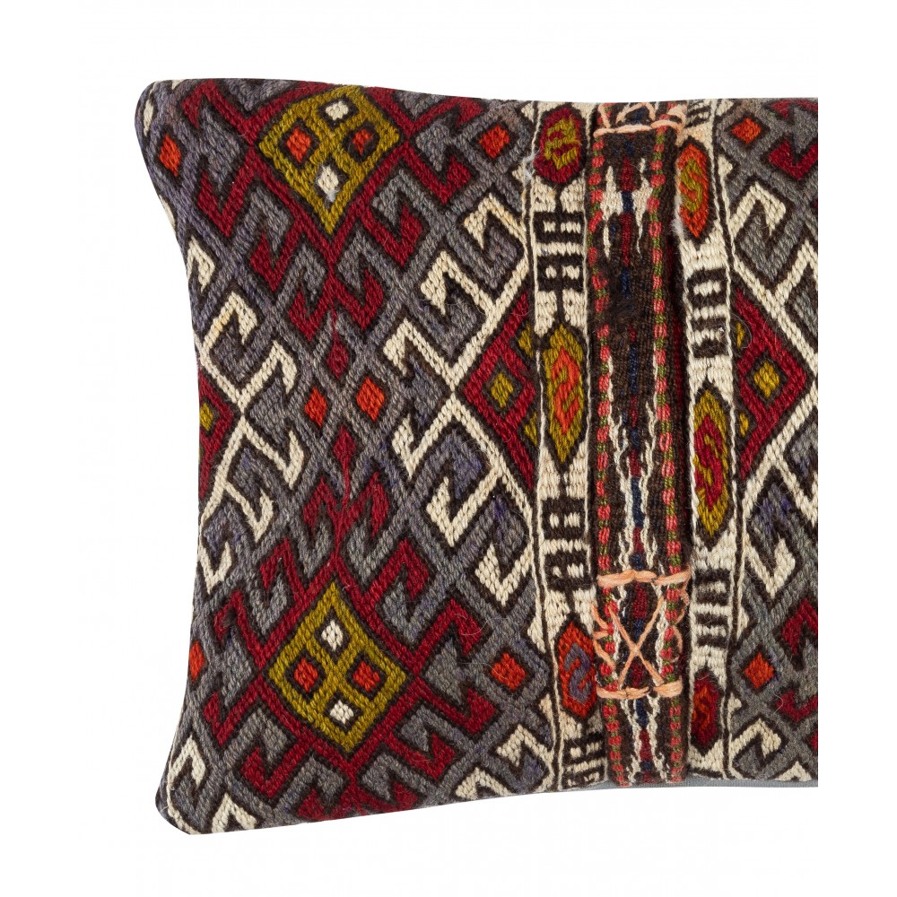 Vintage Cushion Cover. Hand-Woven Kilim Pillowcase. Turkish Accent Pillow. Bohemian Throw Pillow Cover Vintage Cushion Cover. Hand-Woven Kilim Pillowcase. Turkish Accent Pillow. Bohemian Throw Pillow Cover