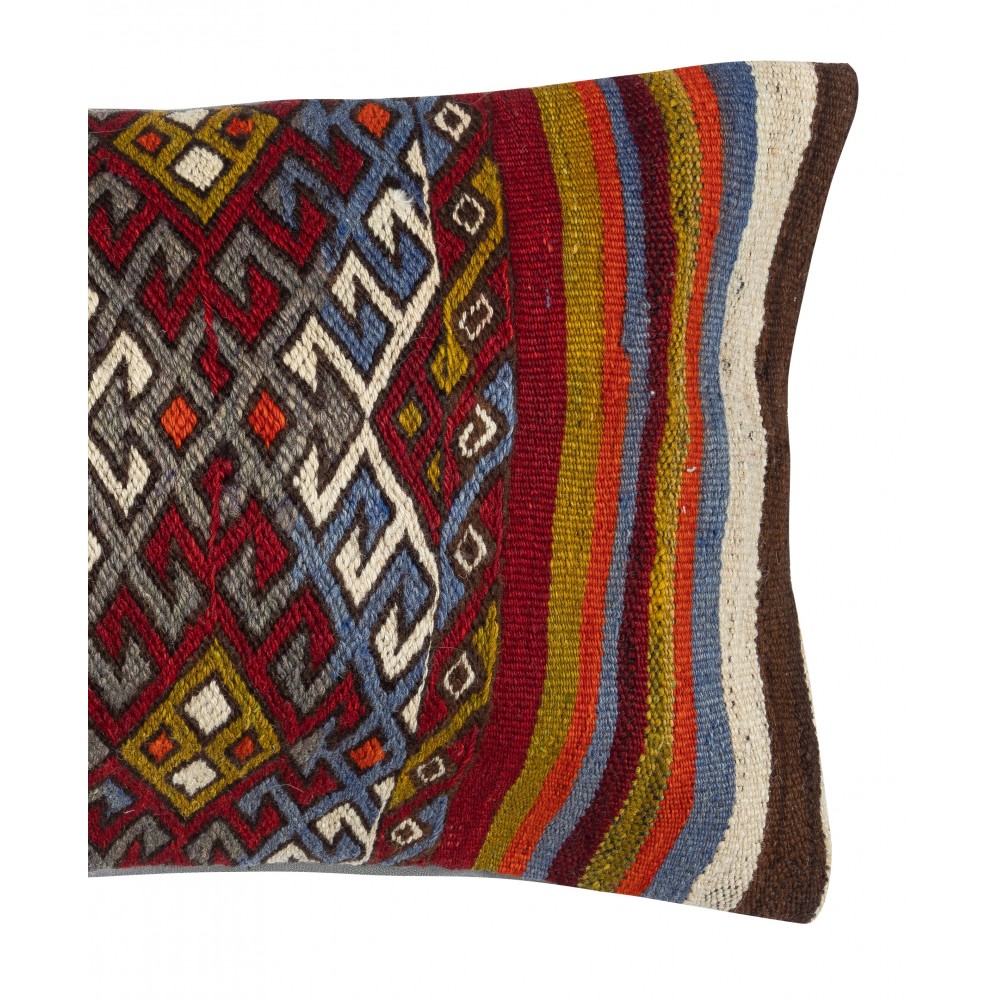 Vintage Cushion Cover. Hand-Woven Kilim Pillowcase. Turkish Accent Pillow. Bohemian Throw Pillow Cover Vintage Cushion Cover. Hand-Woven Kilim Pillowcase. Turkish Accent Pillow. Bohemian Throw Pillow Cover