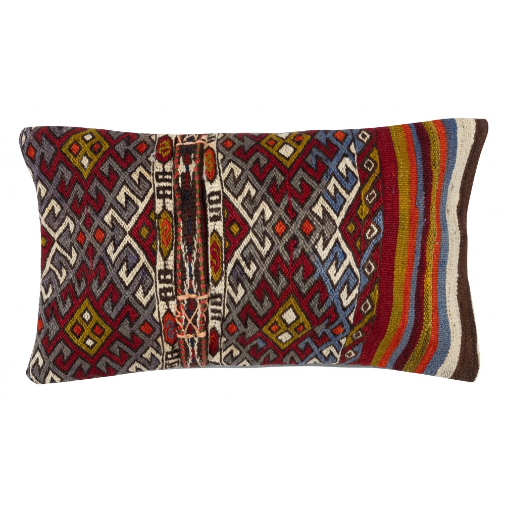 Vintage Cushion Cover. Hand-Woven Kilim Pillowcase. Turkish Accent Pillow. Bohemian Throw Pillow Cover Vintage Cushion Cover. Hand-Woven Kilim Pillowcase. Turkish Accent Pillow. Bohemian Throw Pillow Cover