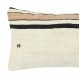 Vintage Kilim Cushion Cover. Hand-Made Lace Pillow. Turkish Accent Pillow. Hemp Throw Pillow Cover. Lumbar Pillow Cover