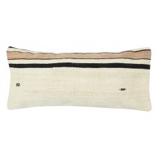 Vintage Kilim Cushion Cover. Hand-Made Lace Pillow. Turkish Accent Pillow. Hemp Throw Pillow Cover. Lumbar Pillow Cover