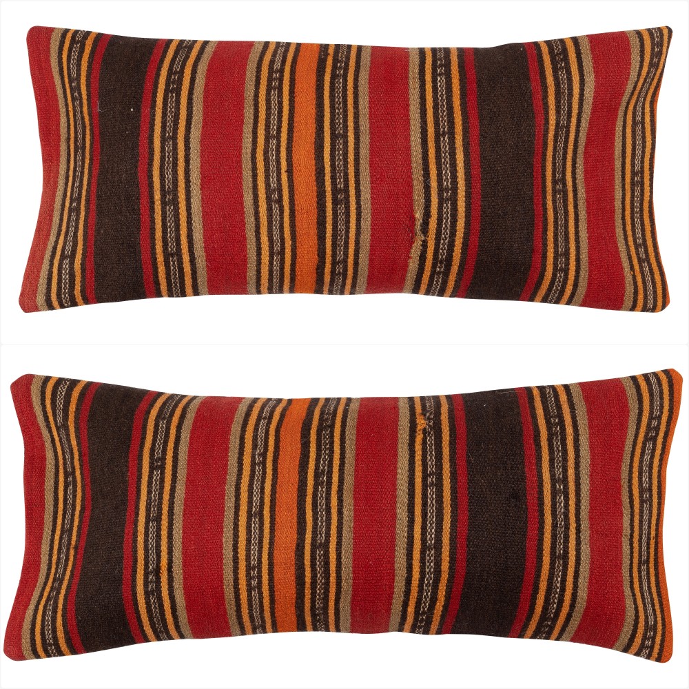 SET OF 2 - Hand-Woven Kilim Cushion Covers. Vintage Lumbar Pillow Covers. Turkish Accent Pillows. A pair of Lace Pillow Covers SET OF 2 - Hand-Woven Kilim Cushion Covers. Vintage Lumbar Pillow Covers. Turkish Accent Pillows. A pair of Lace Pillow Covers