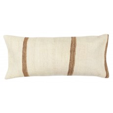 Vintage Kilim Lumbar Pillow Cover. Hand-Woven Cushion Covers. Turkish Pillowcase. Hemp Throw Pillow Cover. Lace Pillow