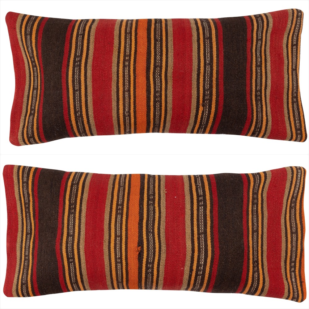 SET OF 2 - Hand-Woven Kilim Cushion Covers. Vintage Throw Pillows. Turkish Lumbar Pillow Covers. A pair of Lace Pillow Covers SET OF 2 - Hand-Woven Kilim Cushion Covers. Vintage Throw Pillows. Turkish Lumbar Pillow Covers. A pair of Lace Pillow Covers