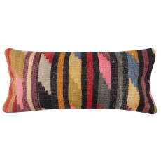 Vintage Kilim Cushion Cover. Handwoven Pillowcase. Turkish Accent Pillow. Authentic Lumbar Pillow Cover