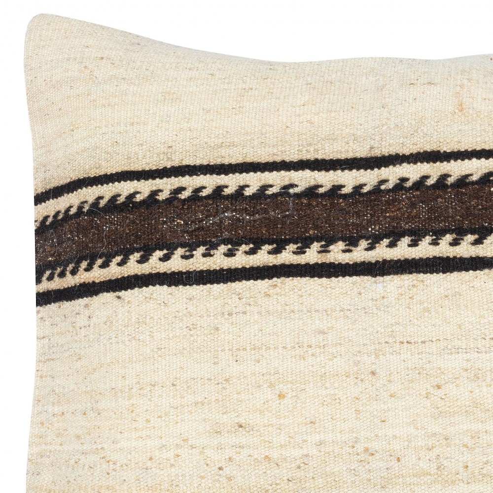 Hand-Woven Kilim Cushion Cover. Vintage Pillowcase. Turkish Lace Pillow. Traditional Accent Pillow